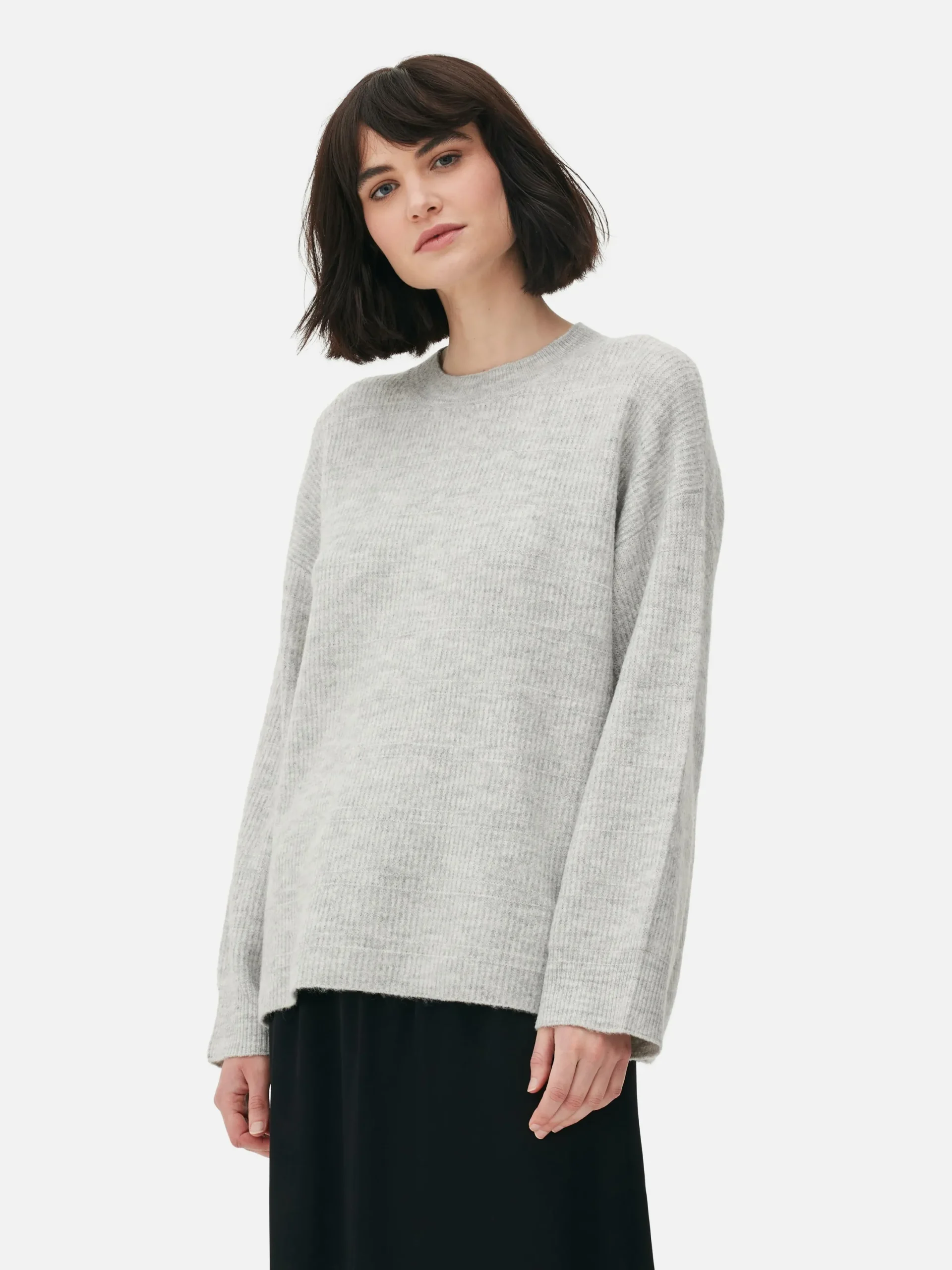 Pullover Und Cardigans|Primark Strickpullover Mit Ärmelbündchen Grau