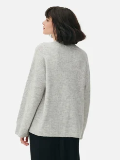 Pullover Und Cardigans|Primark Strickpullover Mit Ärmelbündchen Grau