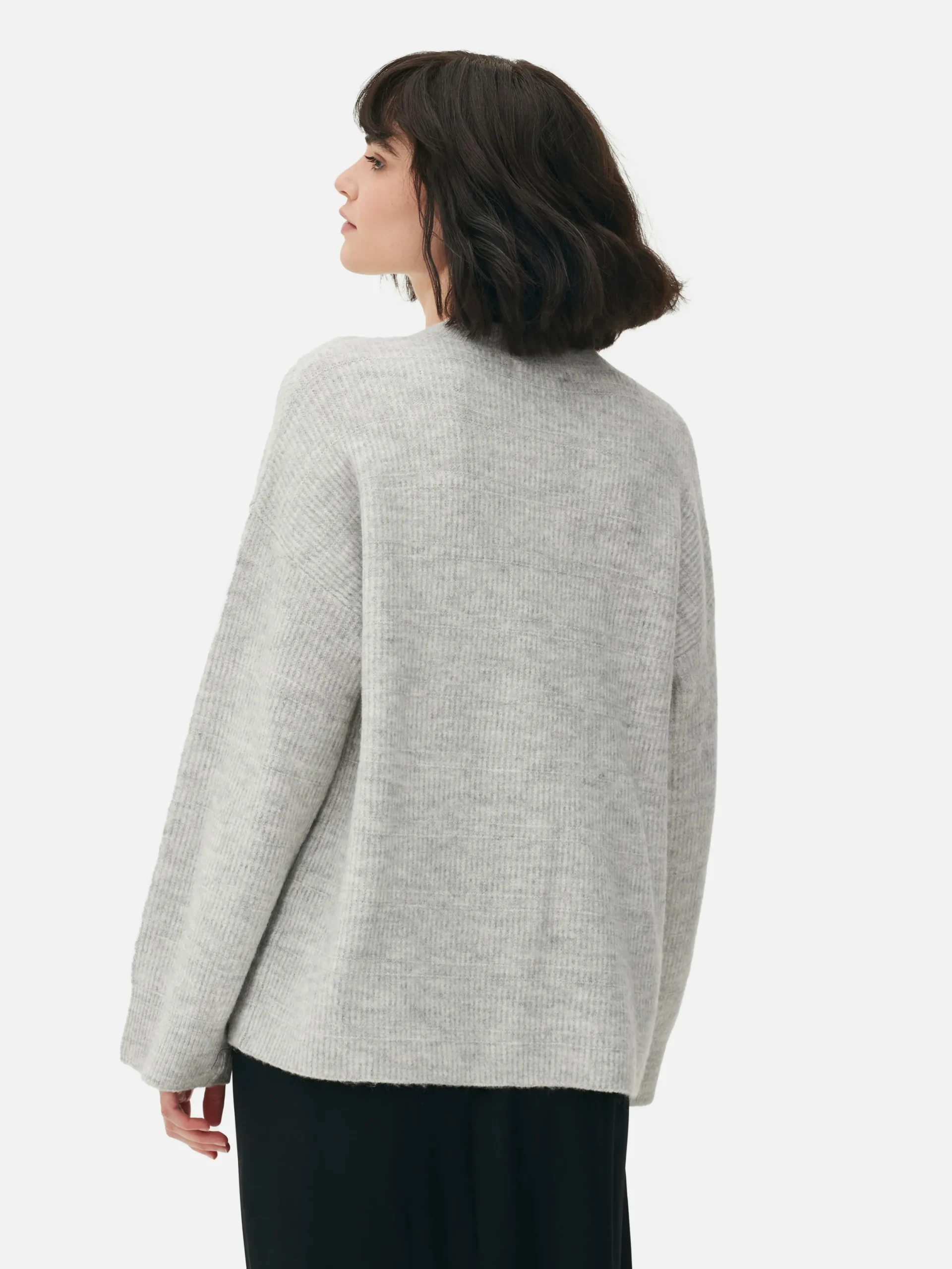Pullover Und Cardigans|Primark Strickpullover Mit Ärmelbündchen Grau