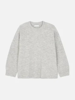 Pullover Und Cardigans|Primark Strickpullover Mit Ärmelbündchen Grau