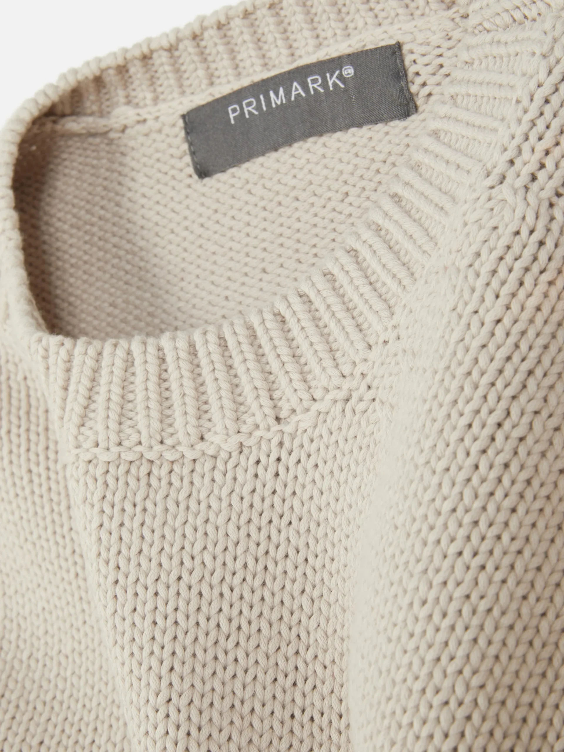 Pullover Und Cardigans|Primark Strickpullover Mit Rundhalsausschnitt Naturfarben