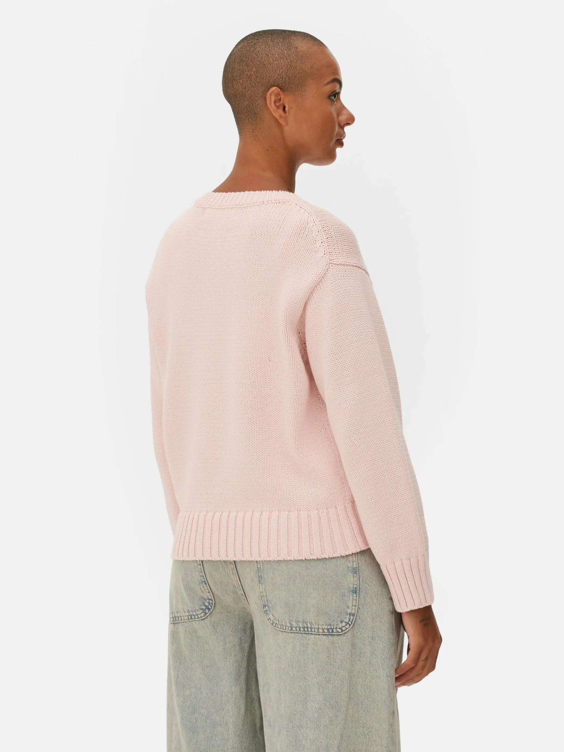 Pullover Und Cardigans|Primark Strickpullover Mit Rundhalsausschnitt Rosa