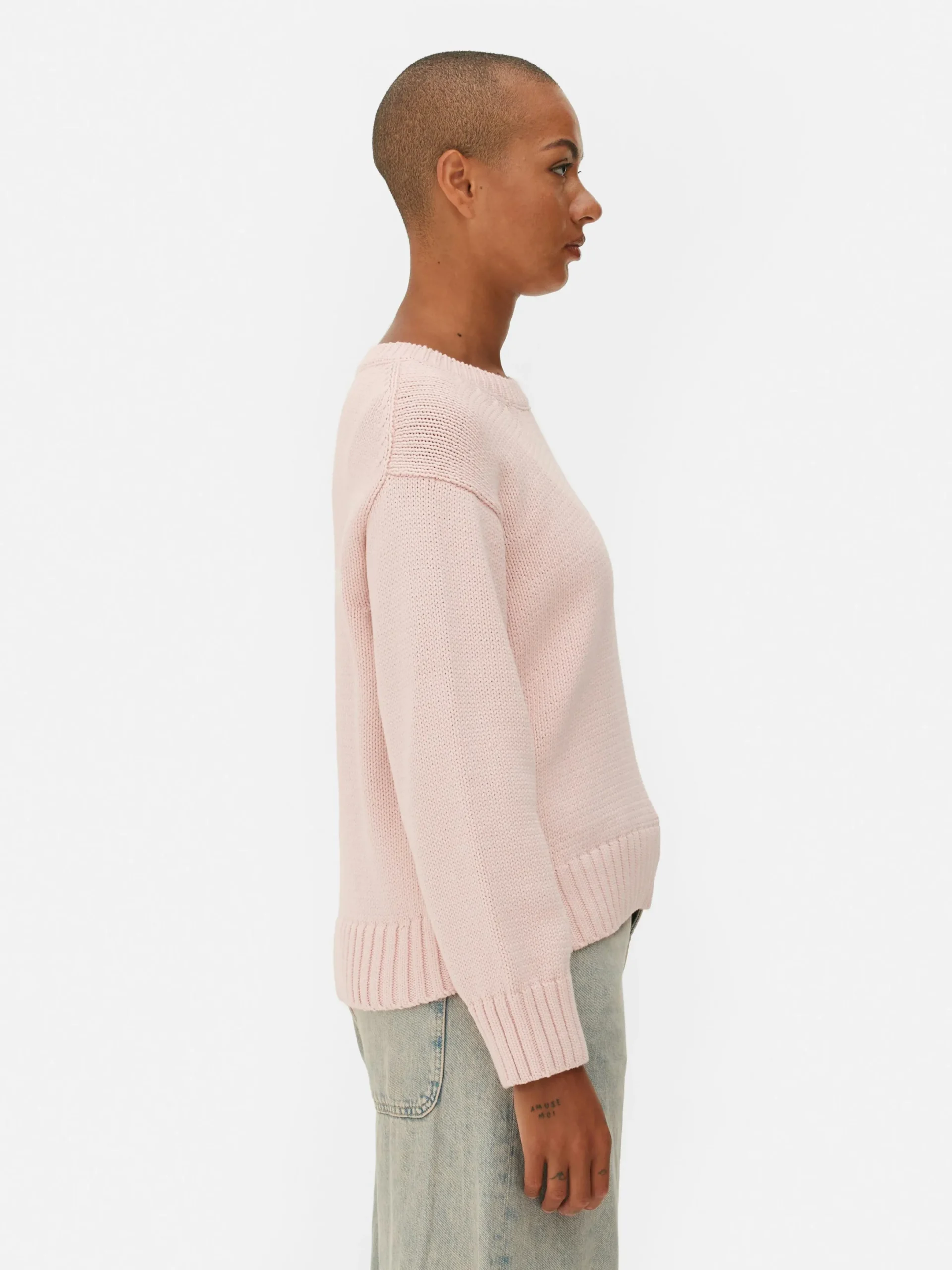 Pullover Und Cardigans|Primark Strickpullover Mit Rundhalsausschnitt Rosa