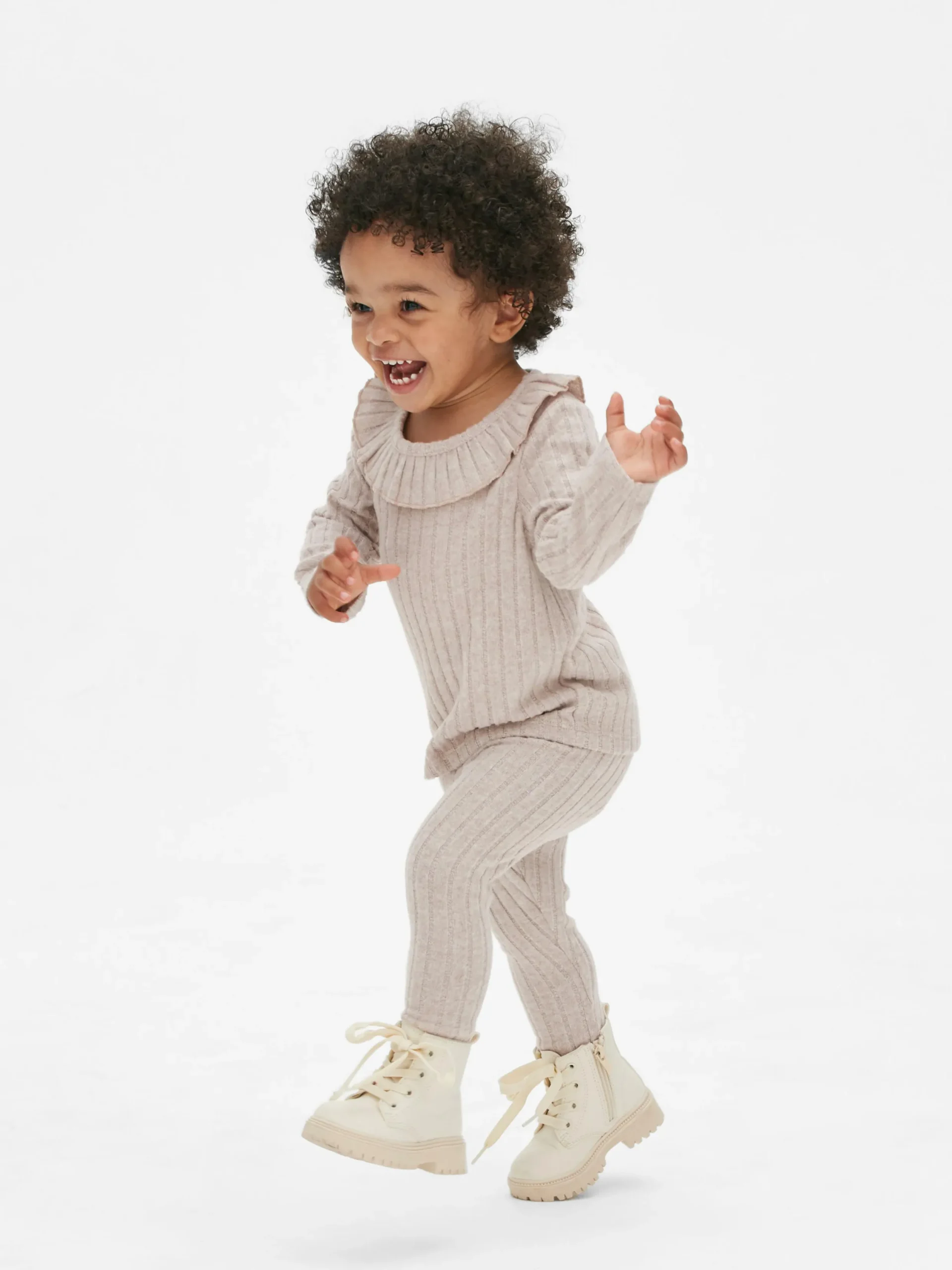 Sets Und Outfits|Primark Strickpullover Und Leggings Im Kombi-Set Hellbeige