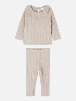 Sets Und Outfits|Primark Strickpullover Und Leggings Im Kombi-Set Hellbeige