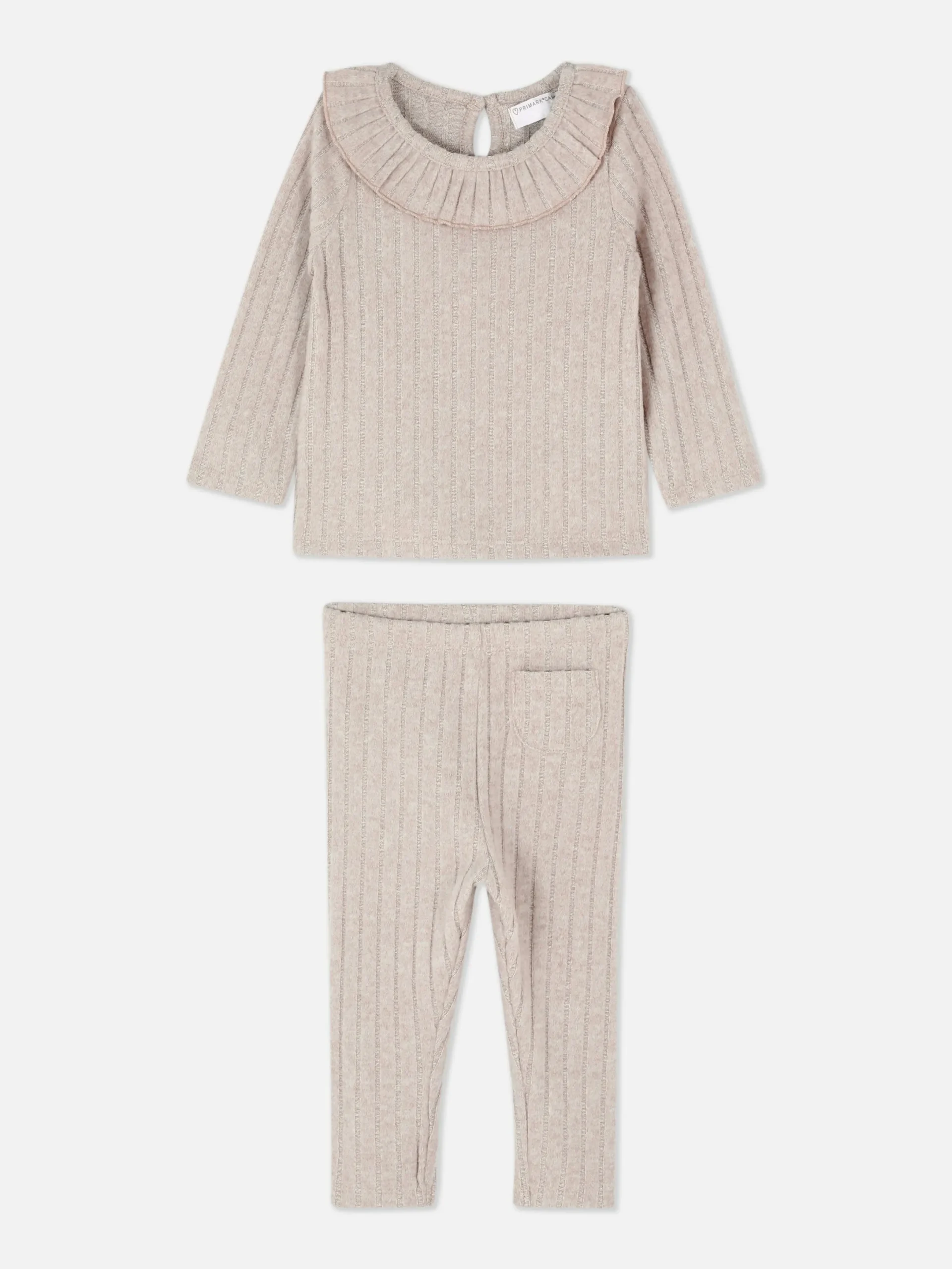 Sets Und Outfits|Primark Strickpullover Und Leggings Im Kombi-Set Hellbeige