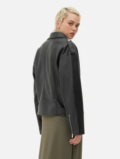 Jacken Und Mäntel|Primark Strukturierte Bikerjacke Schwarz