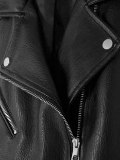 Jacken Und Mäntel|Primark Strukturierte Bikerjacke Schwarz