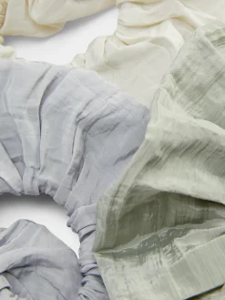 Haarschmuck|Primark Strukturierte Haargummis, 3er-Pack Grün