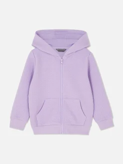 Hoodies Und Sweatshirts|Primark Strukturierter Hoodie Mit Reißverschluss Lilafarben
