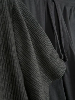 Schlafanzüge|Primark Strukturierter, Kurzer Schlafanzug Anthrazitfarben