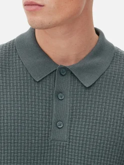 Pullover Und Cardigans|Primark Strukturierter Polopullover Dunkelgrün