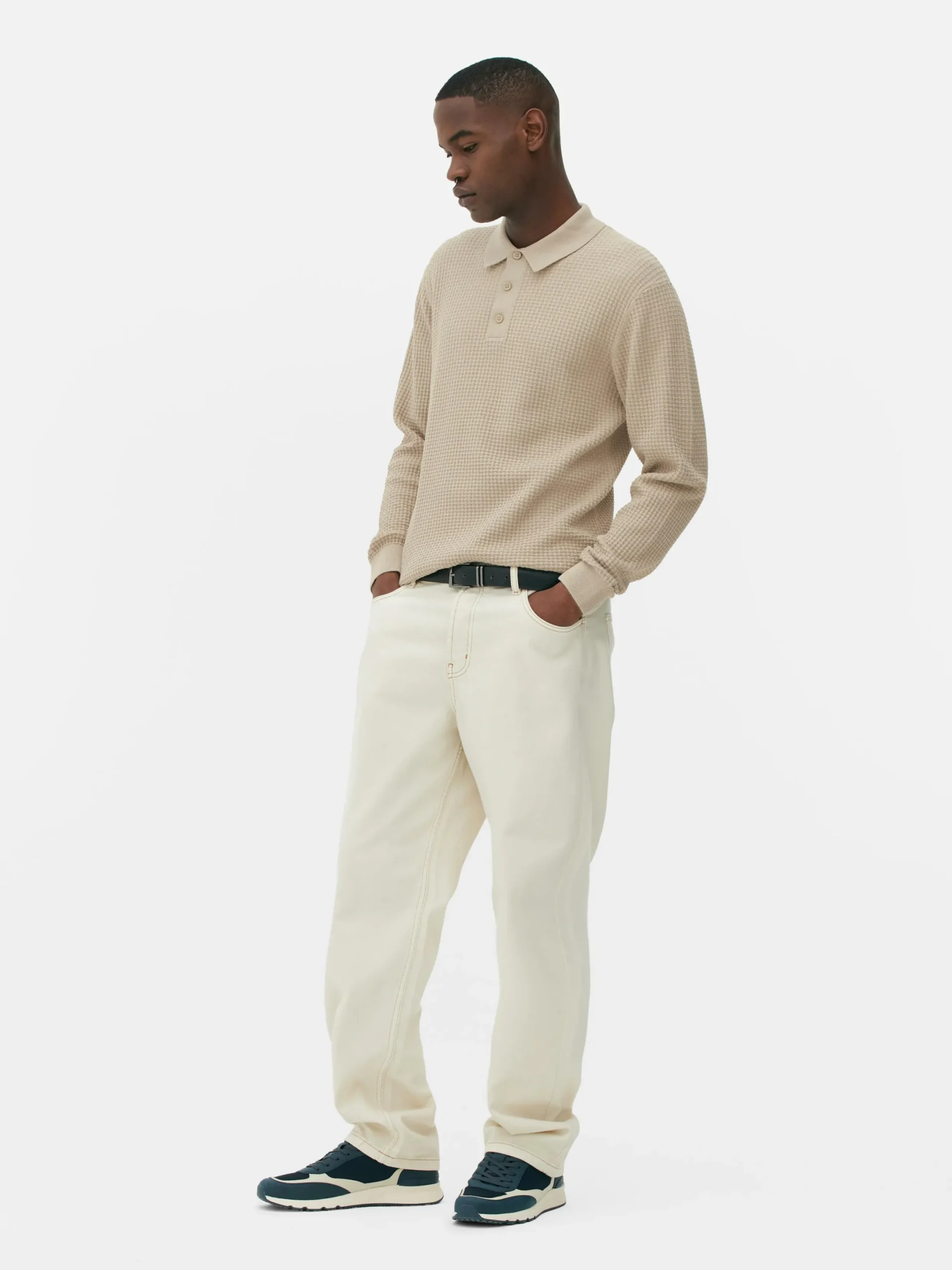Pullover Und Cardigans|Primark Strukturierter Polopullover Taupefarben