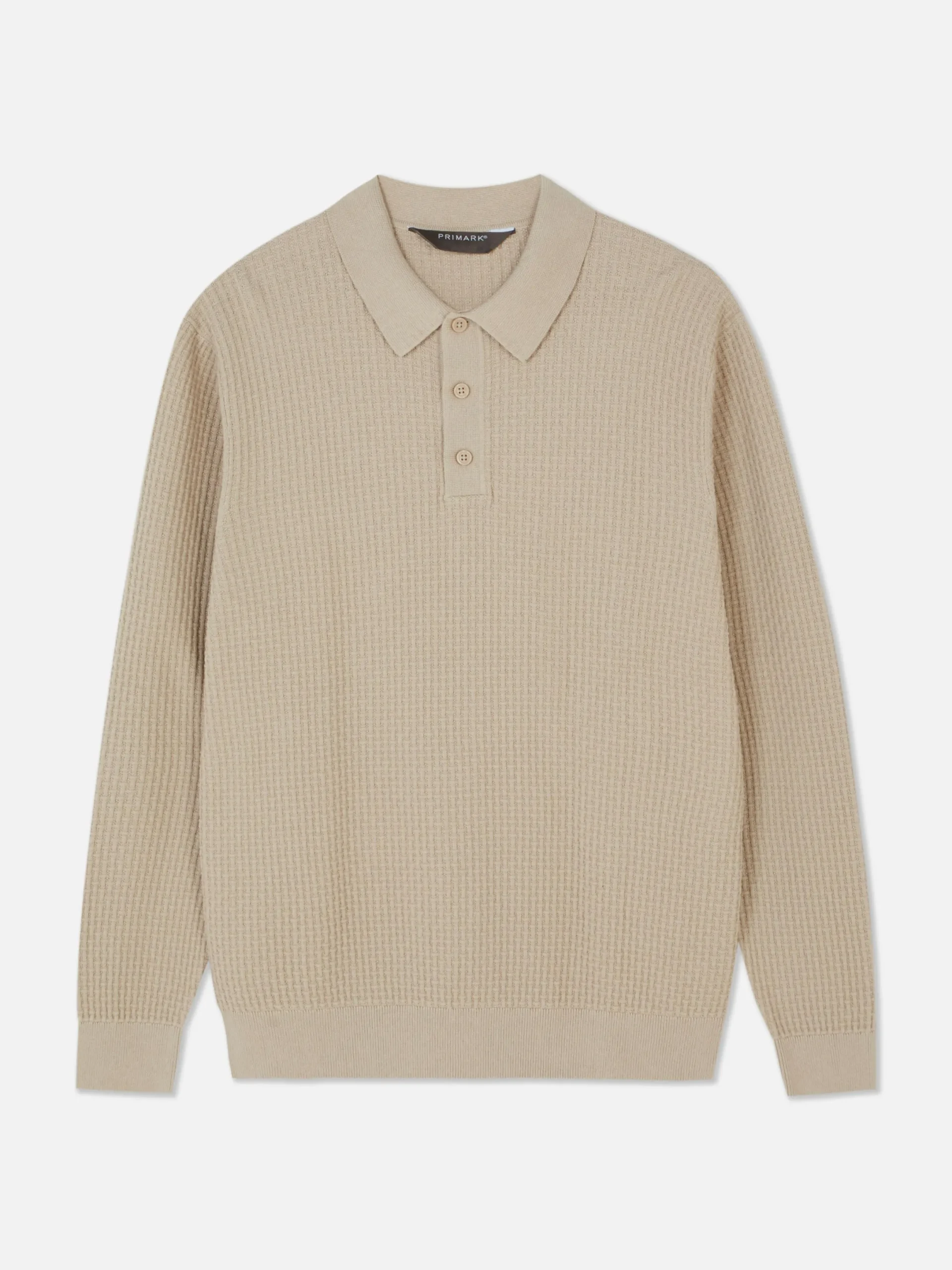 Pullover Und Cardigans|Primark Strukturierter Polopullover Taupefarben
