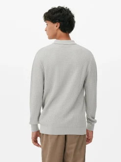 Pullover Und Cardigans|Primark Strukturierter Polopullover Grau