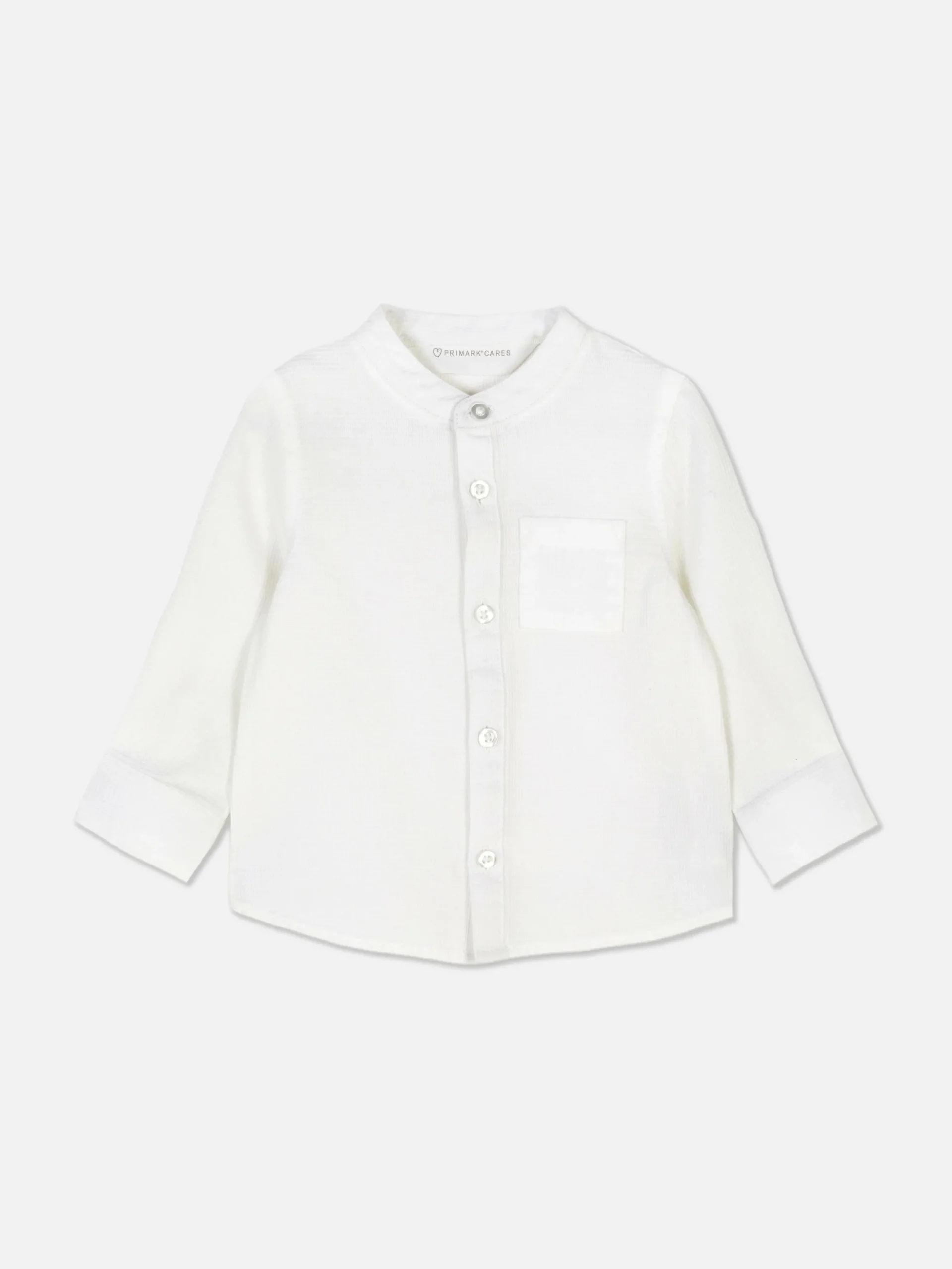 Tops Und T-Shirts|Primark Strukturiertes, Langärmeliges Hemd Weiß