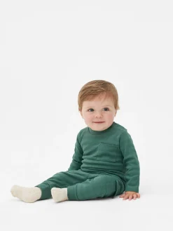 Sets Und Outfits|Primark Strukturiertes T-Shirt- Und Cargohosen Im Set Grün