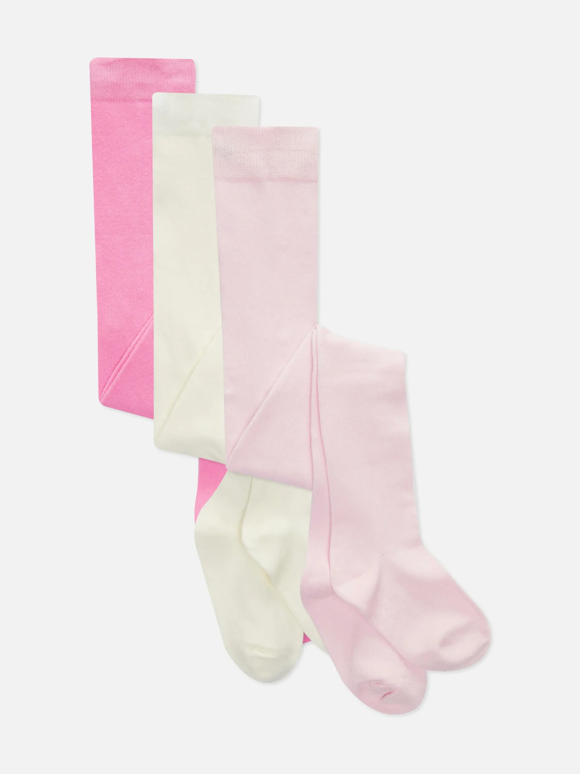Socken Und Strumpfhosen|Primark Strumpfhose Mit Hohem Baumwollanteil, 3er-Pack Rosa