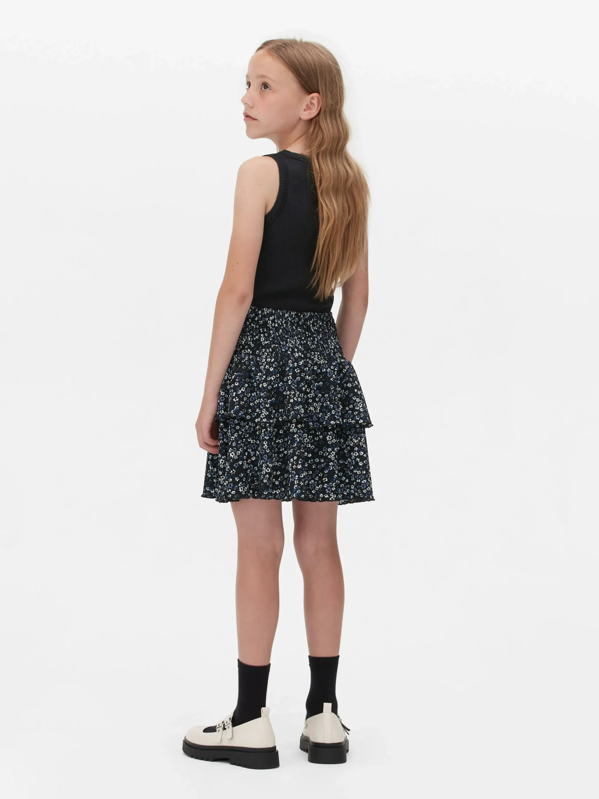 Röcke|Primark Stufenrock Mit Blumenmuster Multi