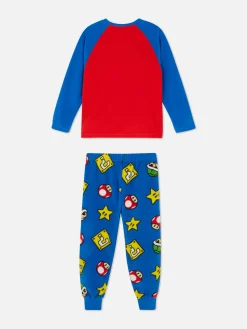 Schlafanzüge Und Nachtwäsche|Primark „Super Mario“ Fleece-Schlafanzug Rot