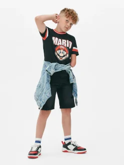 Tops Und T-Shirts|Primark „Super Mario“ T-Shirt Schwarz
