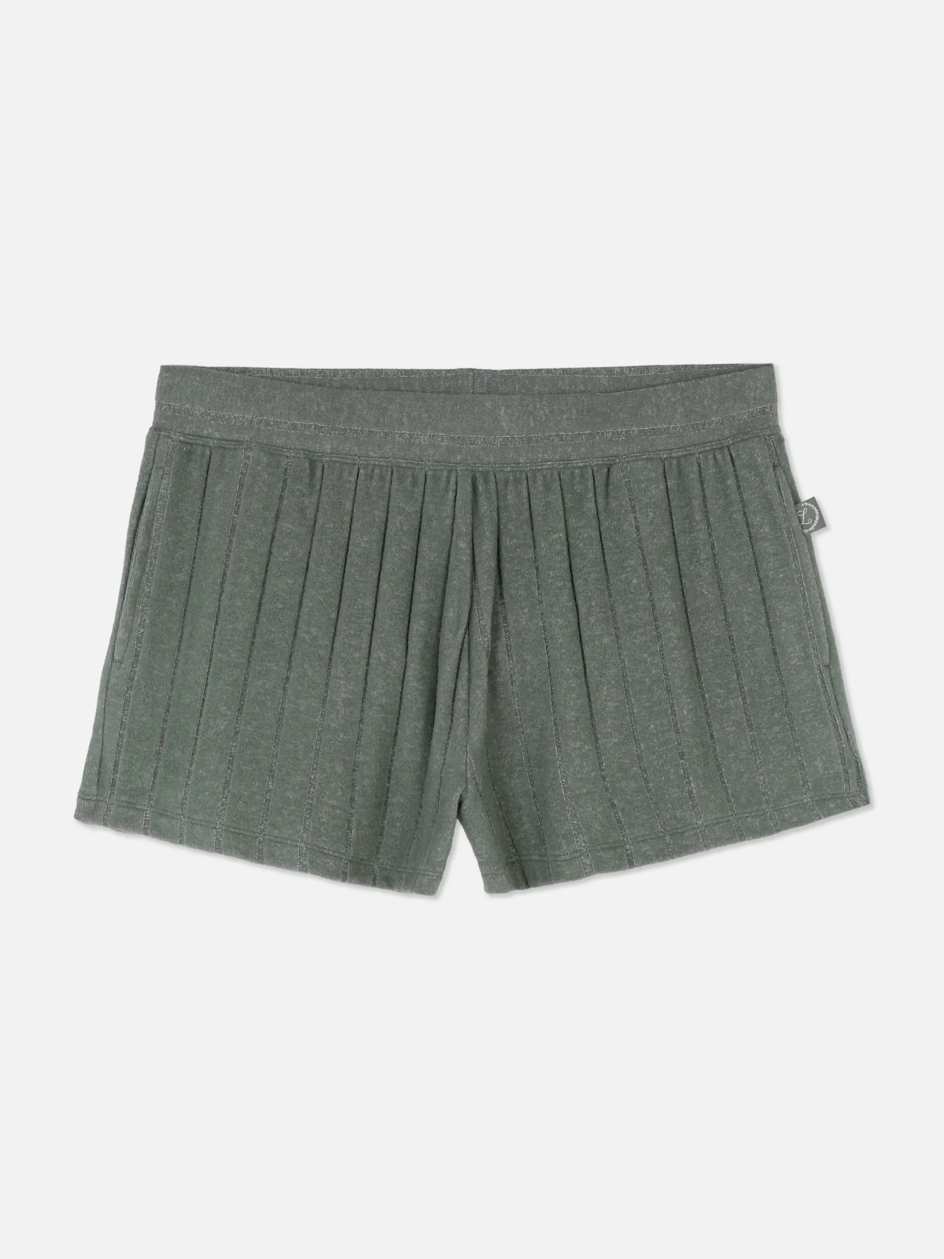 Schlafanzughosen|Primark Superweiche, Plissierte Schlafanzugshorts Khakifarben