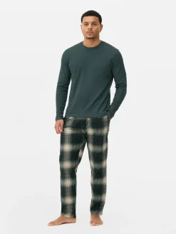 Schlafanzüge|Primark Superweicher, Langer Schlafanzug Grün