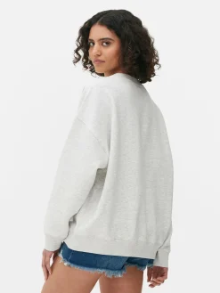 Hoodies Und Sweatshirts|Primark Sweatshirt Im Oversized-Look Mit Print Grau meliert