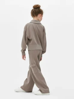 Hoodies Und Sweatshirts|Primark Sweatshirt In Acid-Wash Mit Trichterkragen Braun