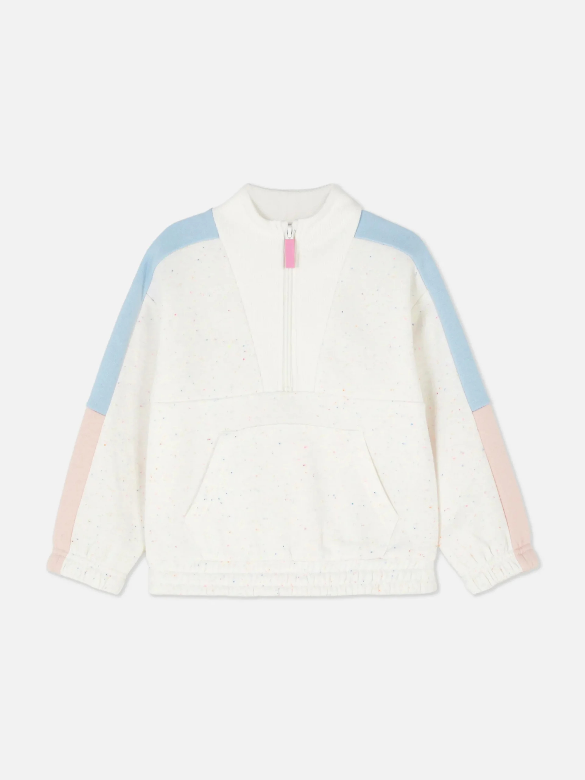 Hoodies Und Sweatshirts|Primark Sweatshirt In Blockfarben Mit Halbreißverschluss Multi