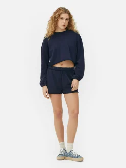 Hoodies Und Sweatshirts|Primark Sweatshirt Mit Ausgefranstem Saum Zum Kombinieren Marineblau