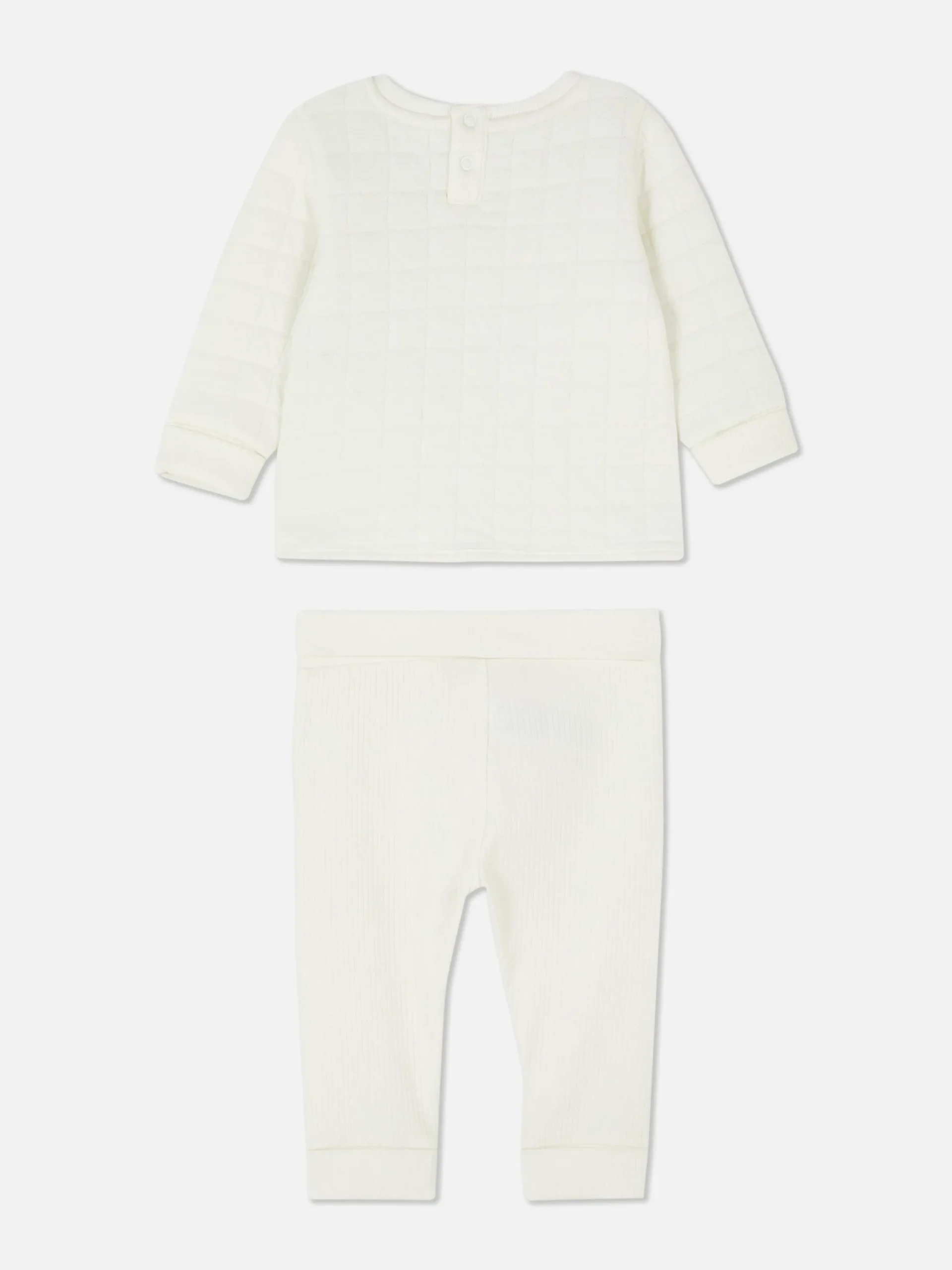 Sets Und Outfits|Primark Sweatshirt Mit Lamm-Motiv Und Leggings Im Set Elfenbeinfarben