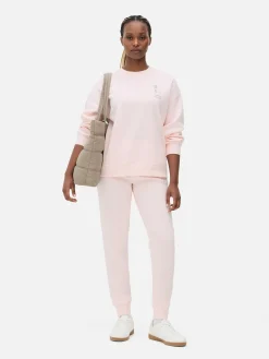 Hoodies Und Sweatshirts|Primark Sweatshirt Mit Slogan Und Rundhalsausschnitt Rosa