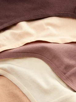 Slips|Primark Tangas Aus Baumwolle, 5er-Pack Naturfarben
