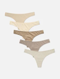 Slips|Primark Tangas Für Jeden Tag, 5er-Pack Steinfarben