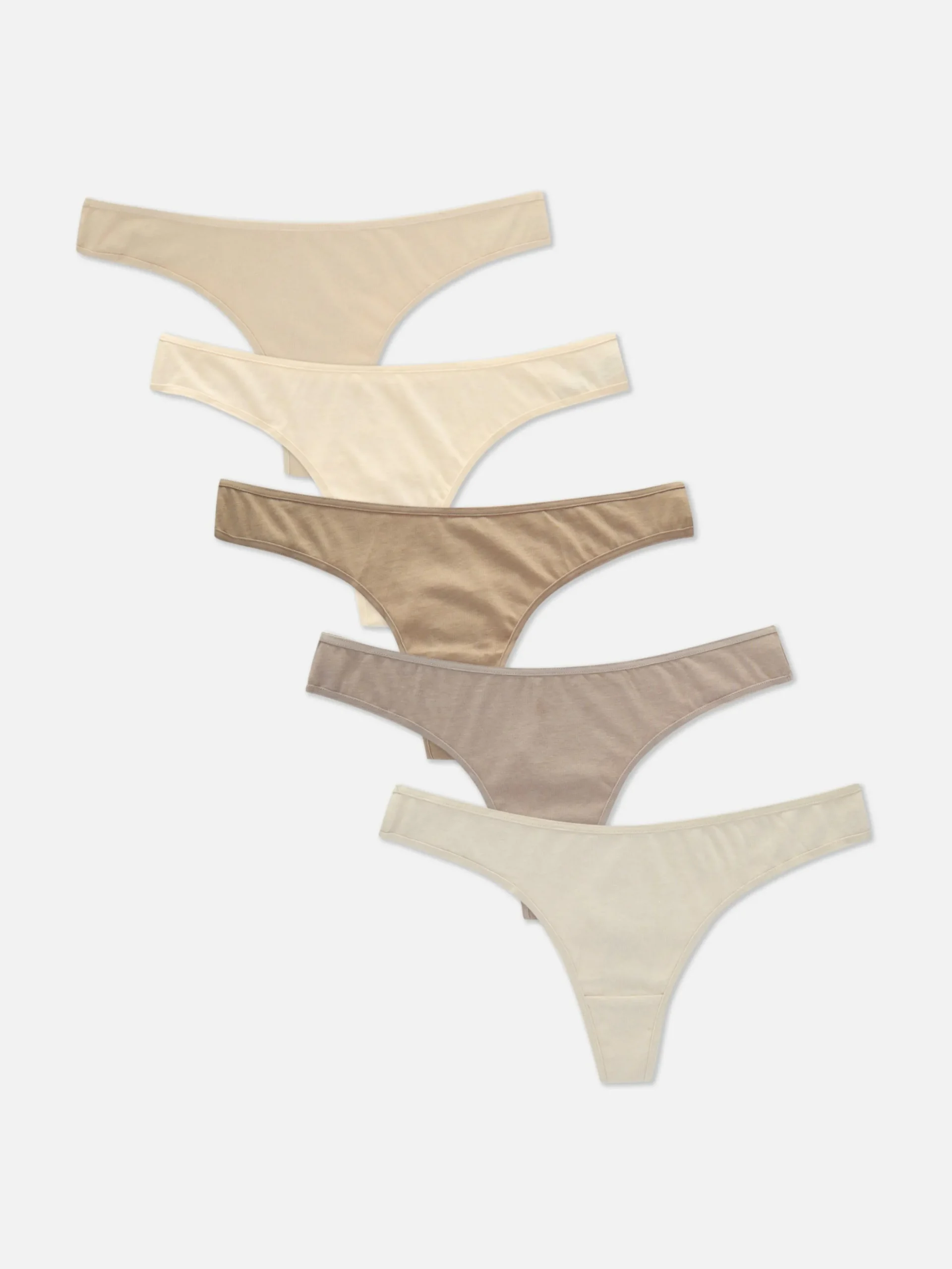 Slips|Primark Tangas Für Jeden Tag, 5er-Pack Steinfarben