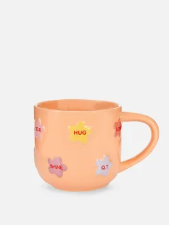 Tassen Und Becher|Geschirr|Primark Tasse Mit Blumenprägung Pfirsichfarben