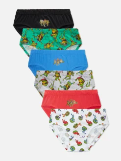 Unterwäsche|Primark „Teenage Mutant Ninja Turtles“ Slips, 6er-Pack Multi