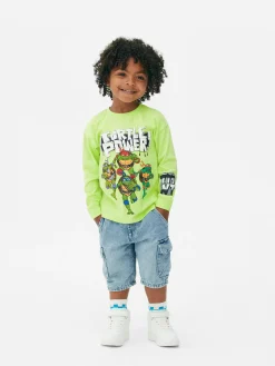 Tops Und T-Shirts|Primark „Teenage Mutant Ninja Turtles“ Langarmshirt Mit Grafik Lindgrün