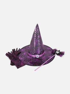 Halloween-Kostüme Für Kinder|Halloween Alle|Primark 3-teiliges Hexen-Accessoire-Set Für Halloween Schwarz