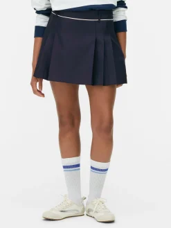 Röcke|Primark Tennis-Minirock Mit Falten Marineblau