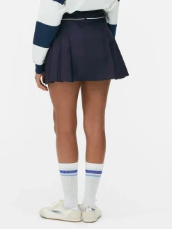 Röcke|Primark Tennis-Minirock Mit Falten Marineblau