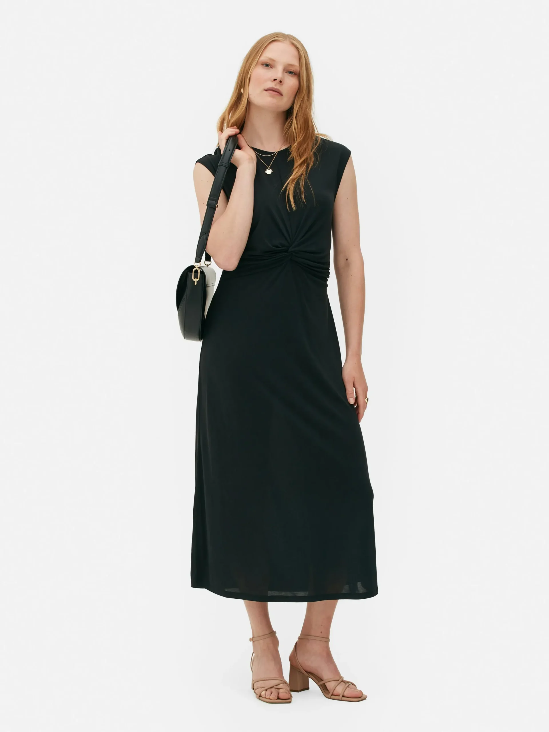 Kleider|Primark „The Edit“ Jerseykleid Mit Twistdetail Schwarz