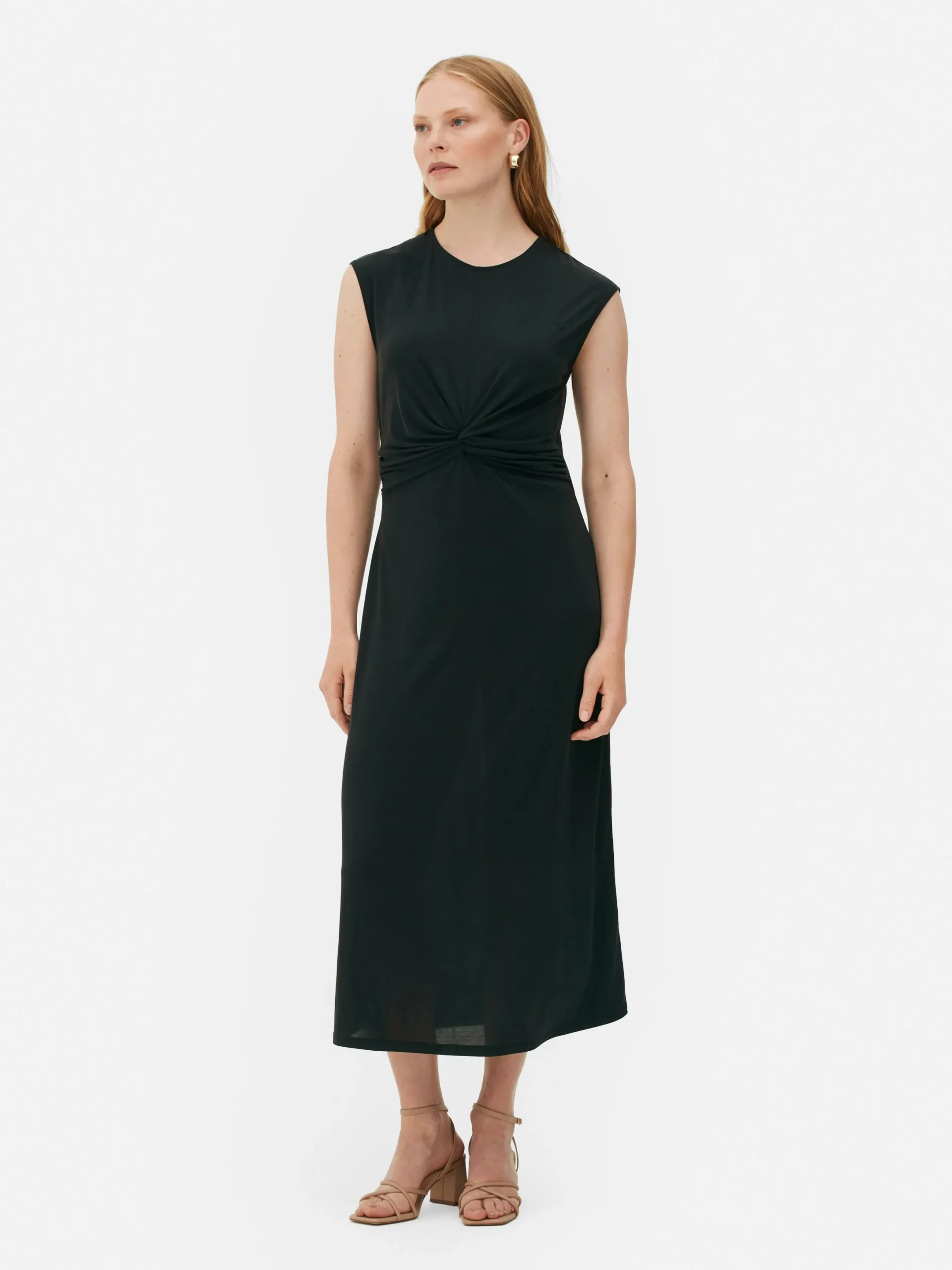 Kleider|Primark „The Edit“ Jerseykleid Mit Twistdetail Schwarz