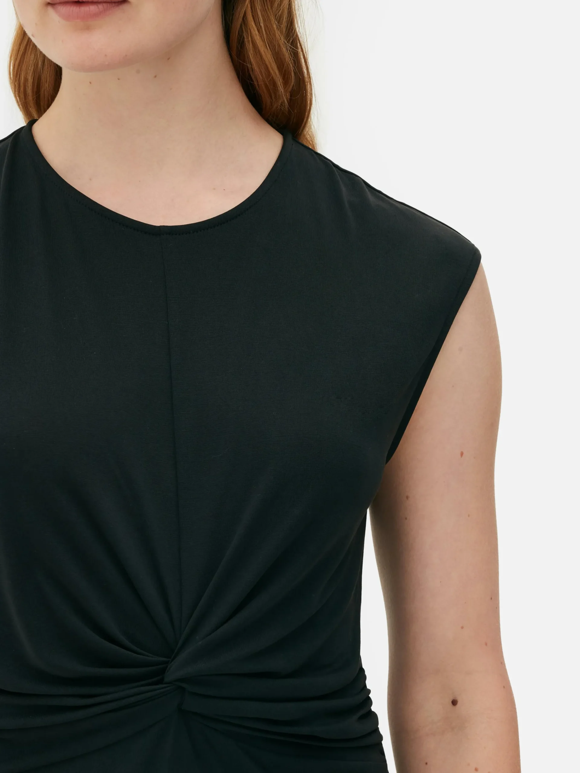 Kleider|Primark „The Edit“ Jerseykleid Mit Twistdetail Schwarz
