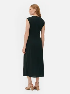 Kleider|Primark „The Edit“ Jerseykleid Mit Twistdetail Schwarz