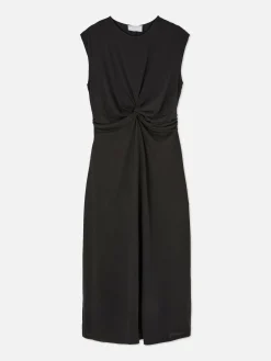 Kleider|Primark „The Edit“ Jerseykleid Mit Twistdetail Schwarz
