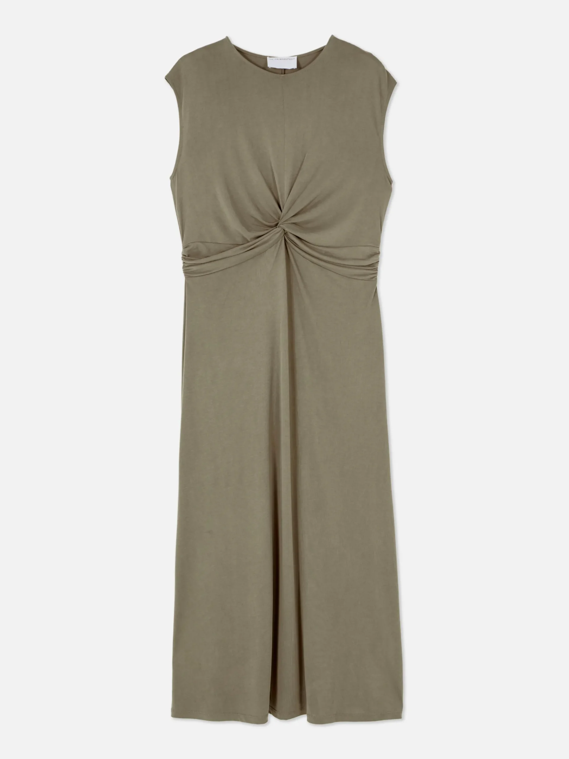Kleider|Primark „The Edit“ Jerseykleid Mit Twistdetail Taupefarben
