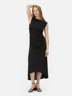 Röcke|Primark „The Edit“ Midirock Mit Asymmetrischem Saum Schwarz
