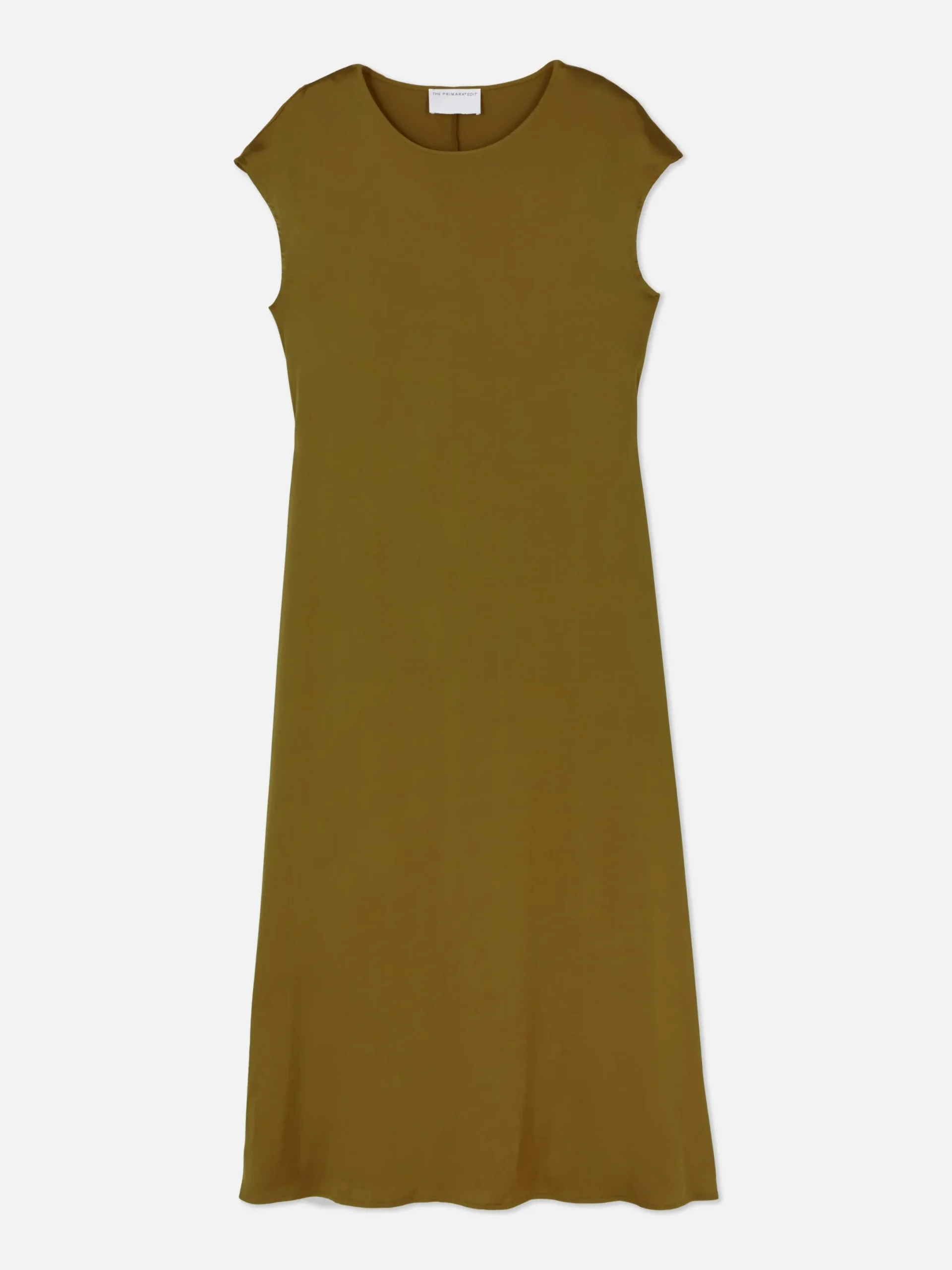 Kleider|Primark „The Edit“ Satin-Midikleid Gold